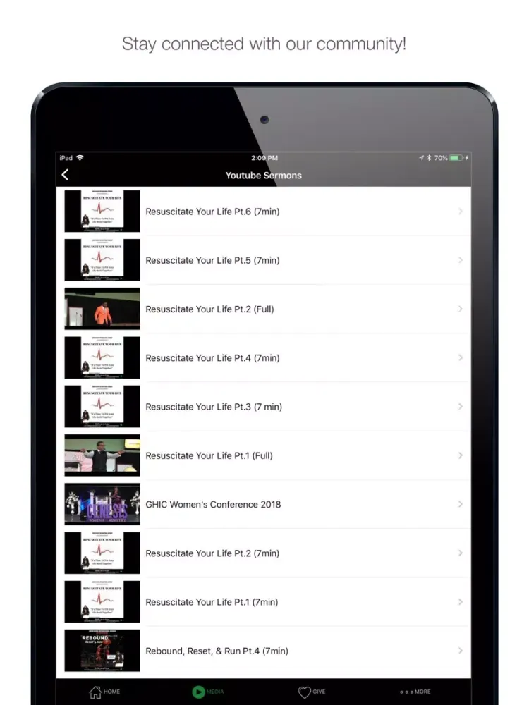 Green House Int'l Church iPad  स्क्रीनशॉट