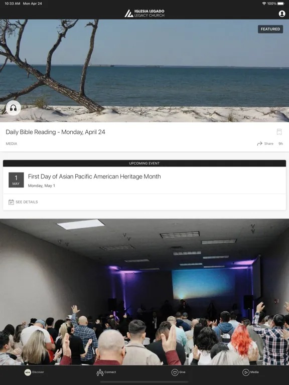 ภาพหน้าจอของ Iglesia Legado iPad 