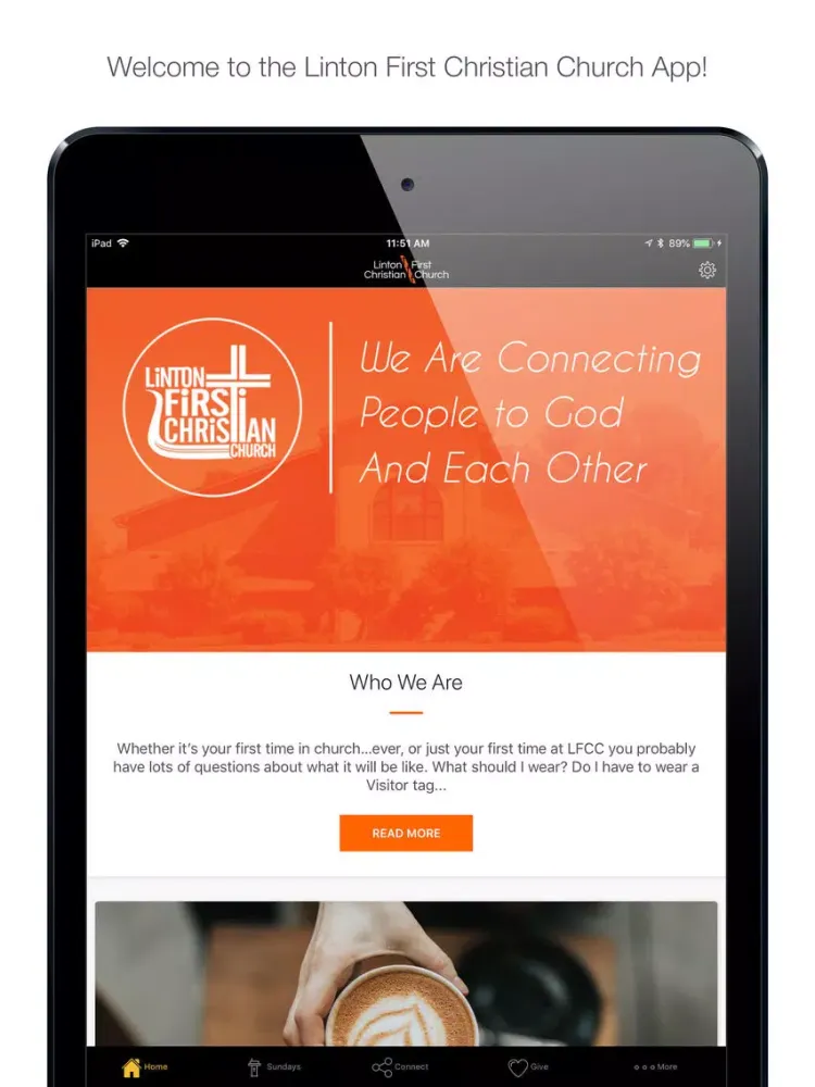 Скриншоты Linton First Christian Church iPad 
