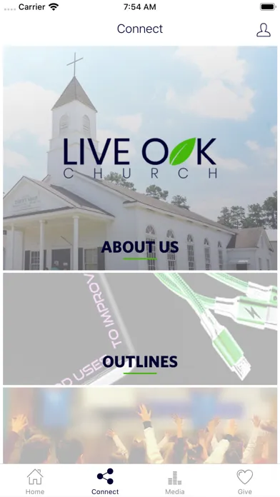 Capturas de pantalla de Live Oak Church