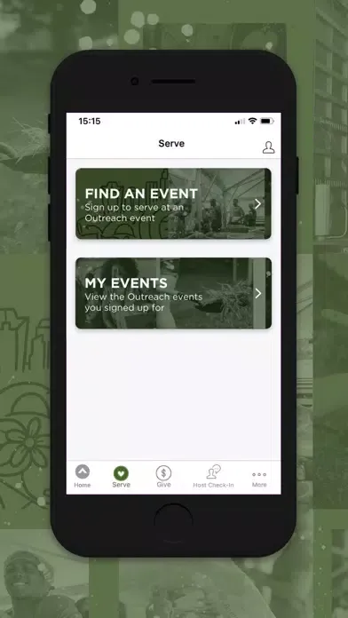 Tangkapan skrin Elevation Outreach App