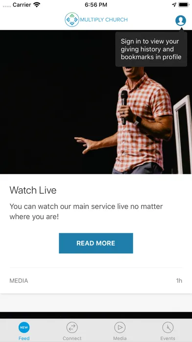 Capturas de tela do Multiply Family of Churches