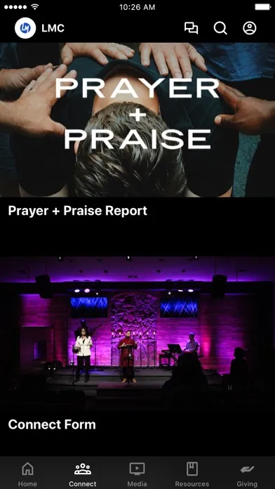 Capturas de tela do Living Manna Church