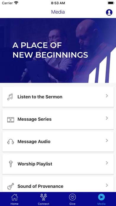 Screenshot di Provenance Church