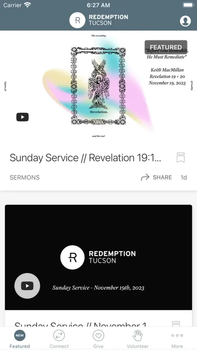 Capturas de pantalla de Redemption Church Tucson