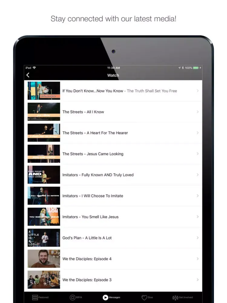 Capturas de pantalla de Red Rocks Young Adults iPad 