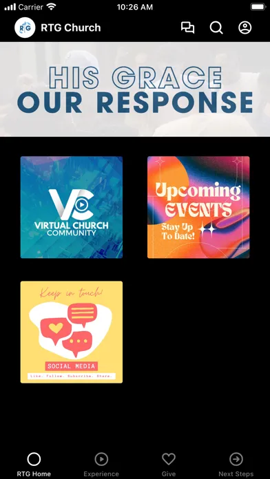Capturas de pantalla de RTG Church