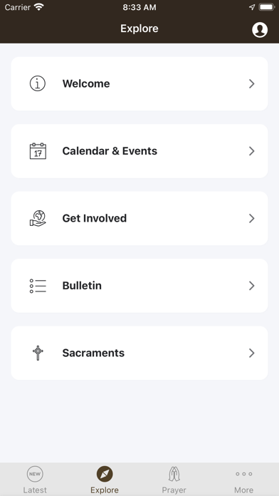 SFA Parish App Ekran Görüntüleri