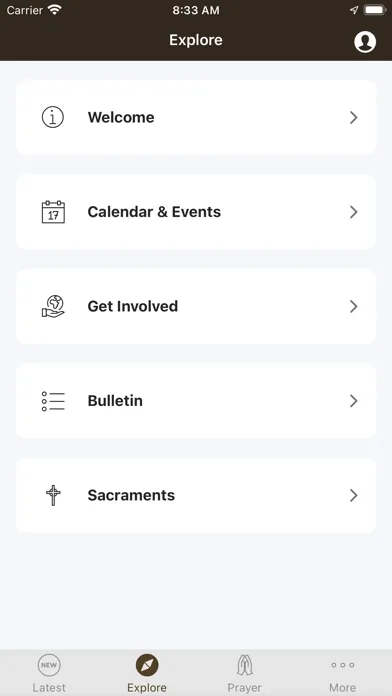 SFA Parish App 스크린샷