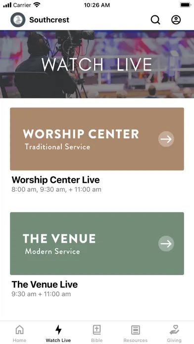 Captures d'écran de Southcrest Baptist Church US