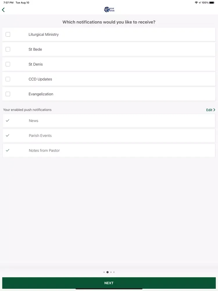 St. Bede St. Denis iPad Screenshots