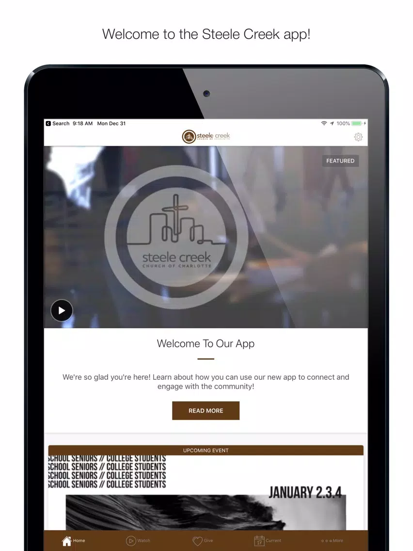 Скриншоты Steele Creek Church of CLT iPad 