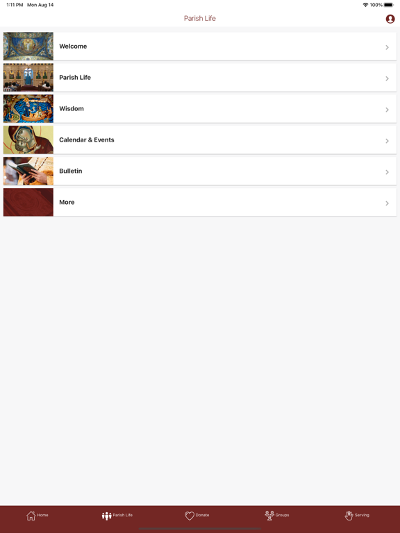 St. Mary's Antiochian Orthodox iPad 应用截图