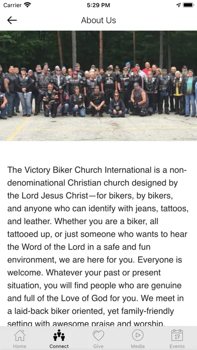 Captures d'écran de Victory Biker Church Worldwide