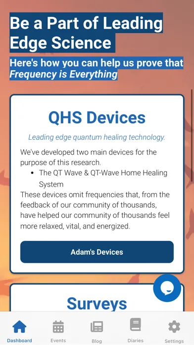 Tangkapan skrin Quantum Healing Systems