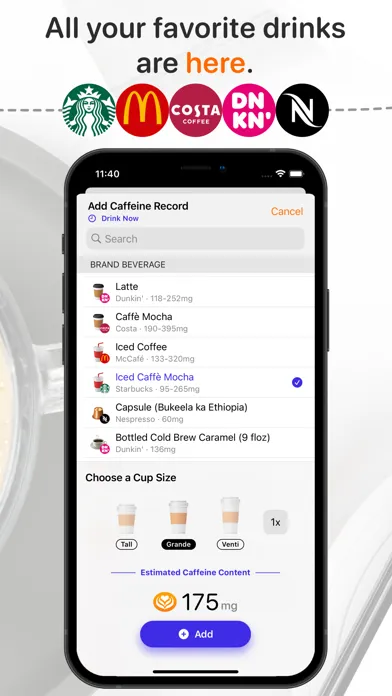HiCoffee - Caffeine Tracker应用截图