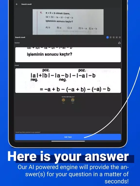 Tangkapan skrin QShoot: Get Math Answers iPad 