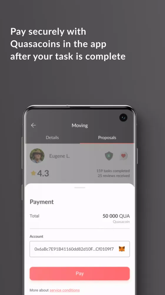 Quasa | Web3 Freelance Service Screenshots