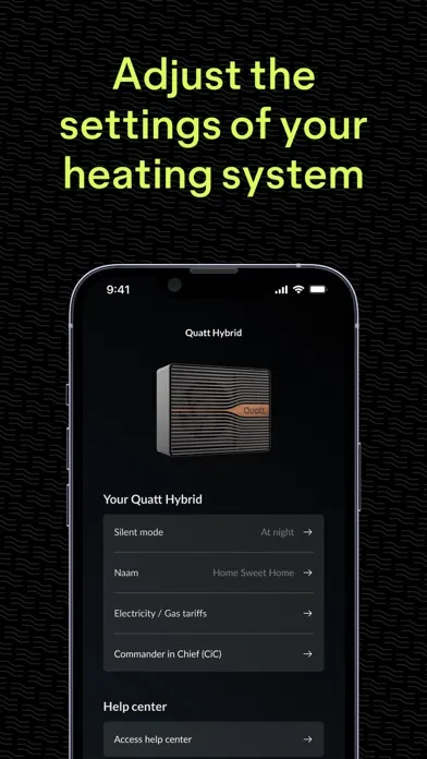Capturas de tela do Quatt – Hybrid Heat Pump