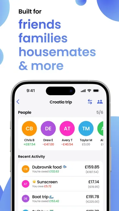 Quicksplit - Group expenses Screenshots