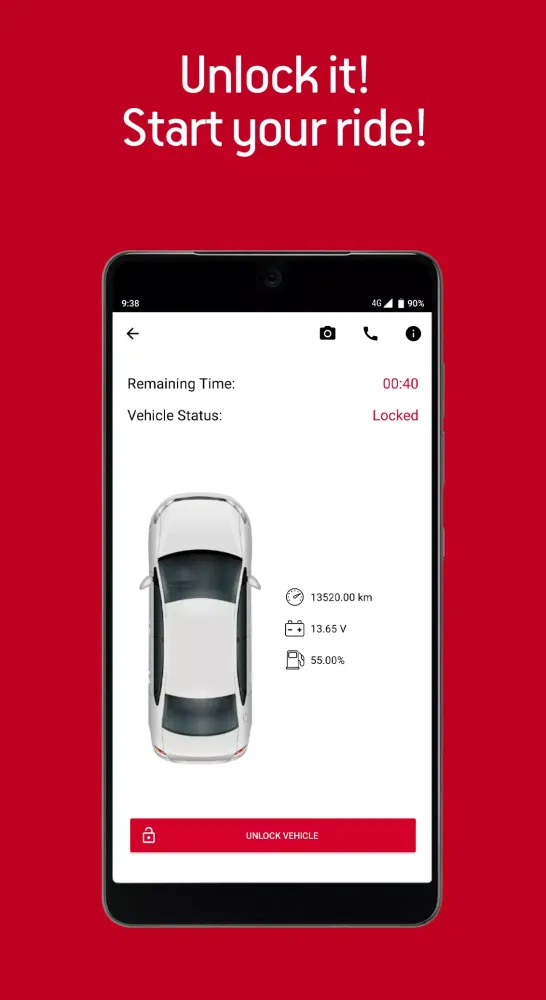 Capturas de tela do cAr on Demand