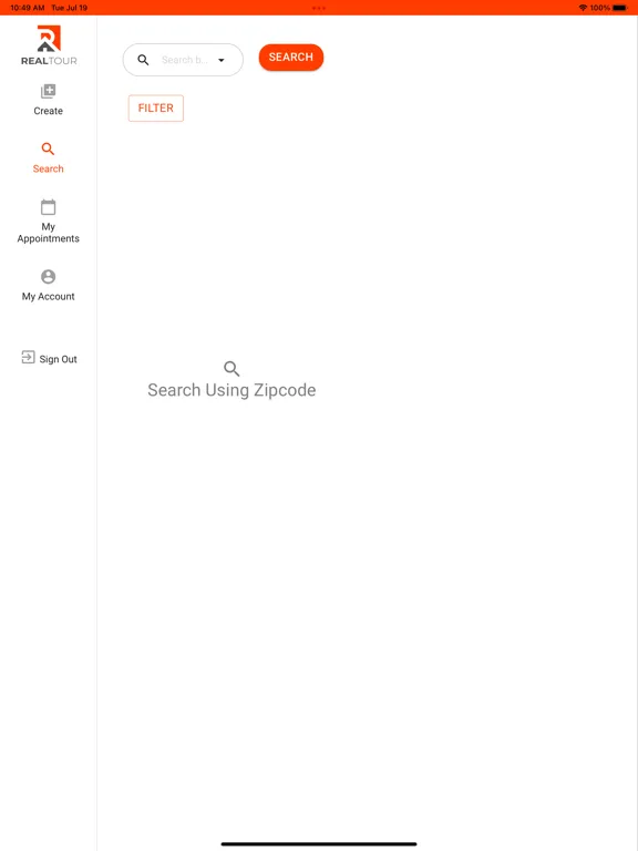realtour iPad  سکرین شاٹس