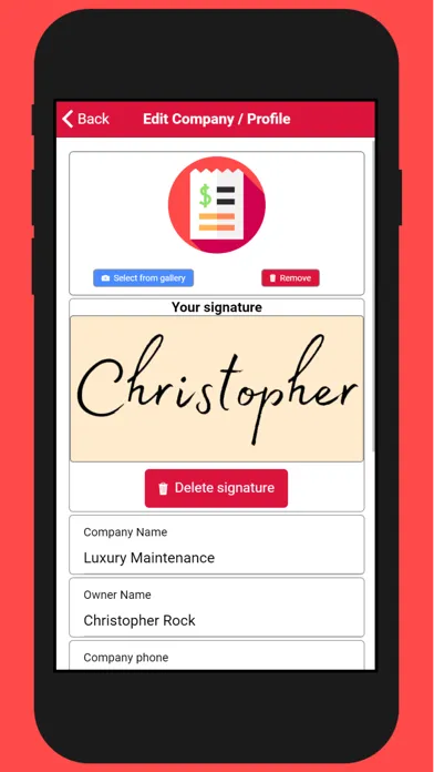Invoice maker PDF سکرین شاٹس