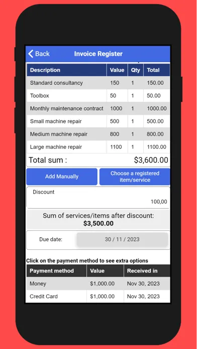 Invoice maker PDF سکرین شاٹس