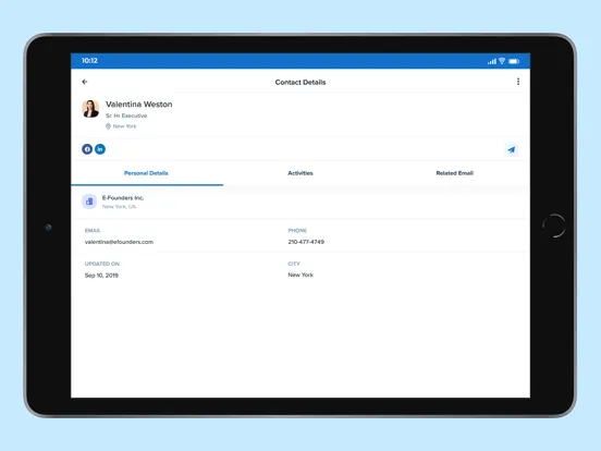Capturas de pantalla de Recruit CRM - Enterprise (CA) iPad 