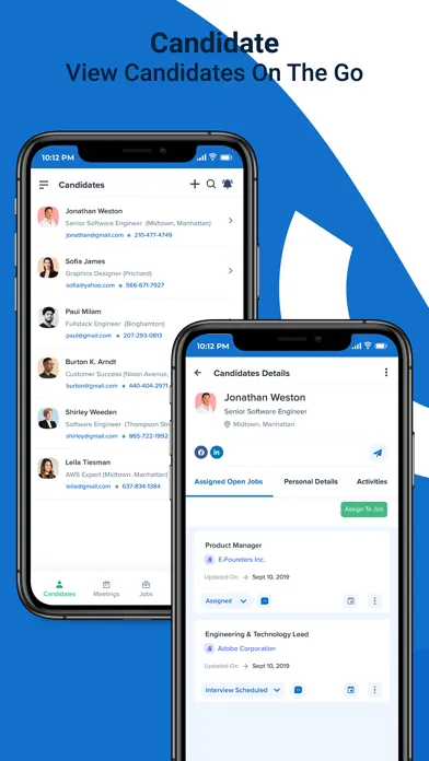 Capturas de pantalla de Recruit CRM - Enterprise (CA)