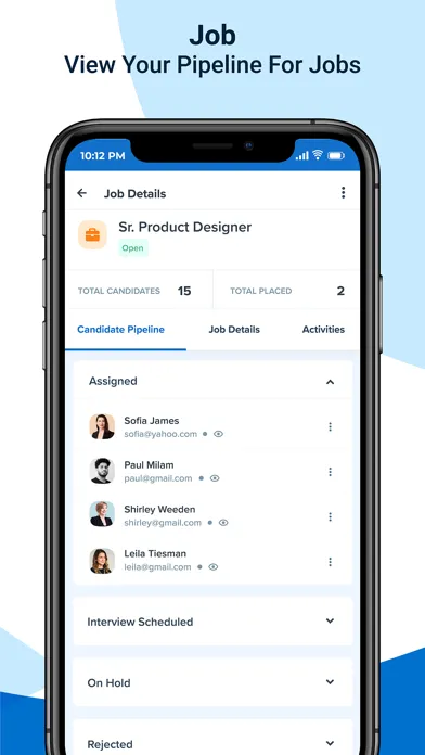 Capturas de pantalla de Recruit CRM - Enterprise (CA)