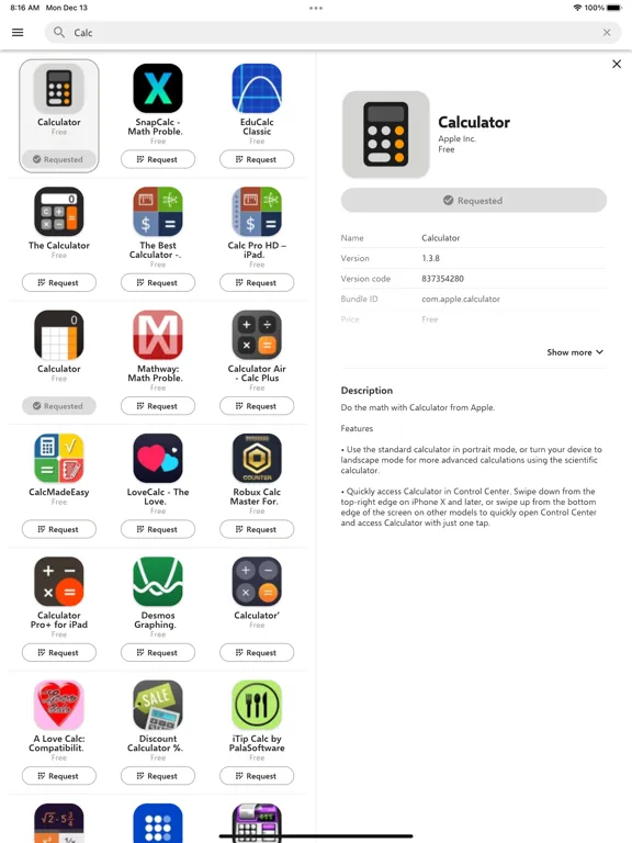 Relution Agent iPad  स्क्रीनशॉट