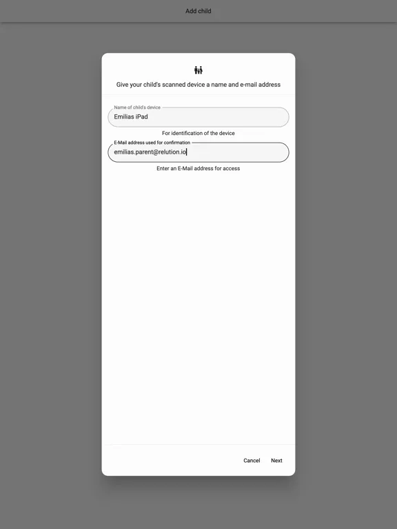 Скриншоты Relution Parent iPad 