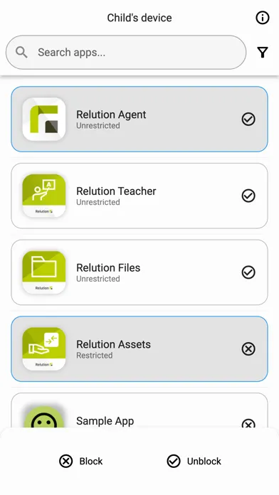Скриншоты Relution Parent