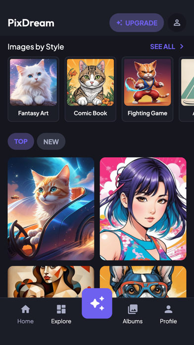 Ảnh chụp màn hình của PixSD - AI Art Generator