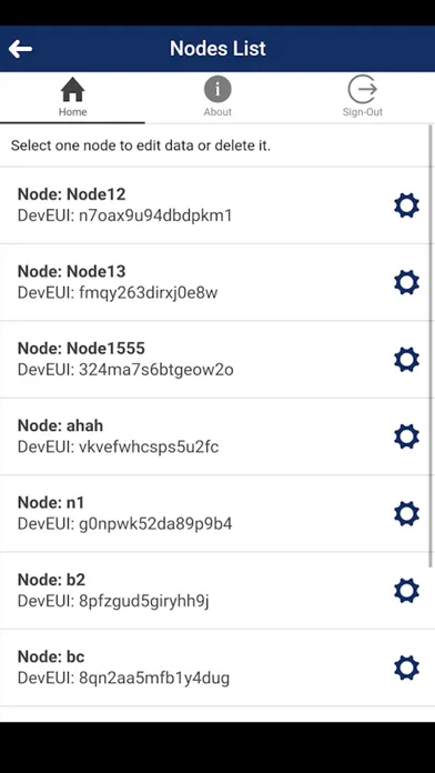 Zrzuty ekranu LoRaWAN ResIOT Client