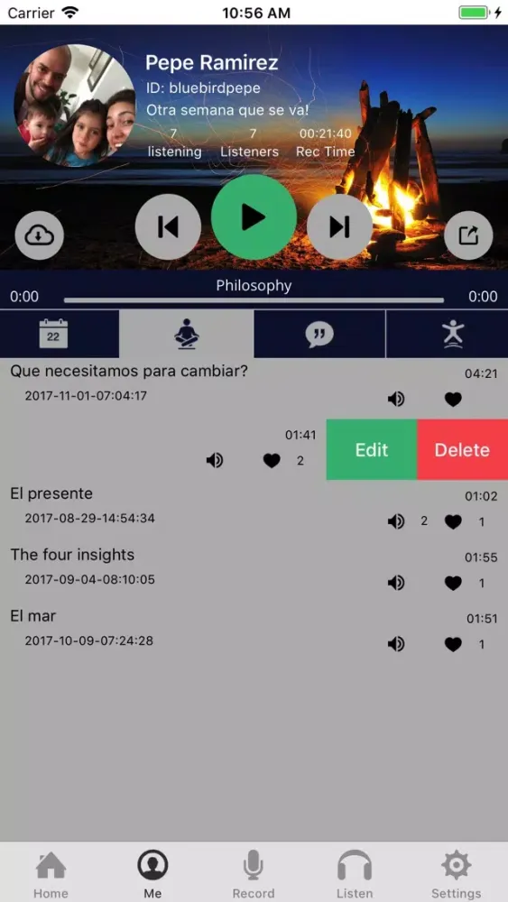 Tangkapan skrin Revoice