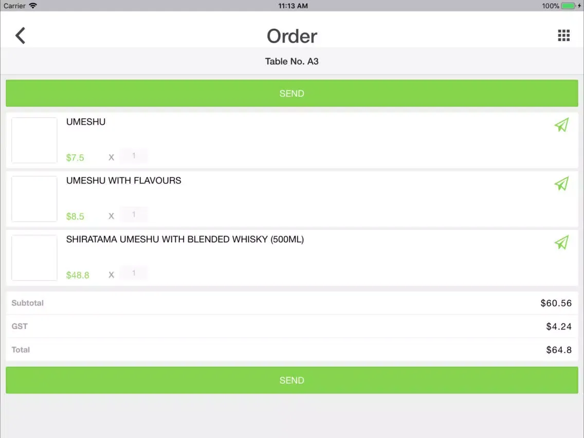 Capturas de pantalla de revopos eMenu 2.0 iPad 