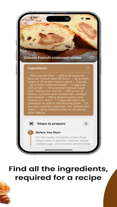 Croissant at home سکرین شاٹس