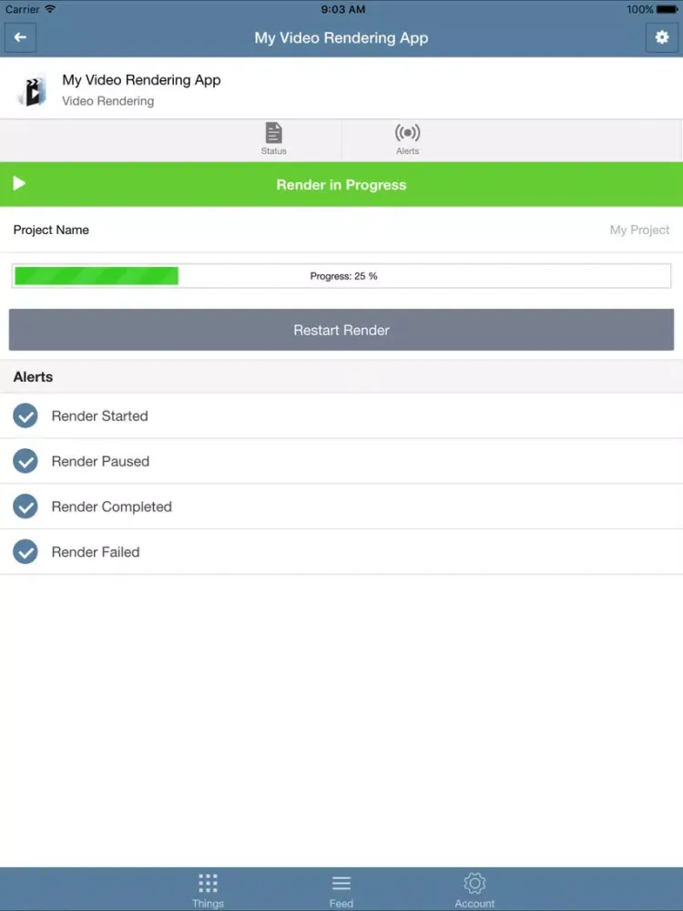 Tangkapan layar Echo Anywhere iPad 