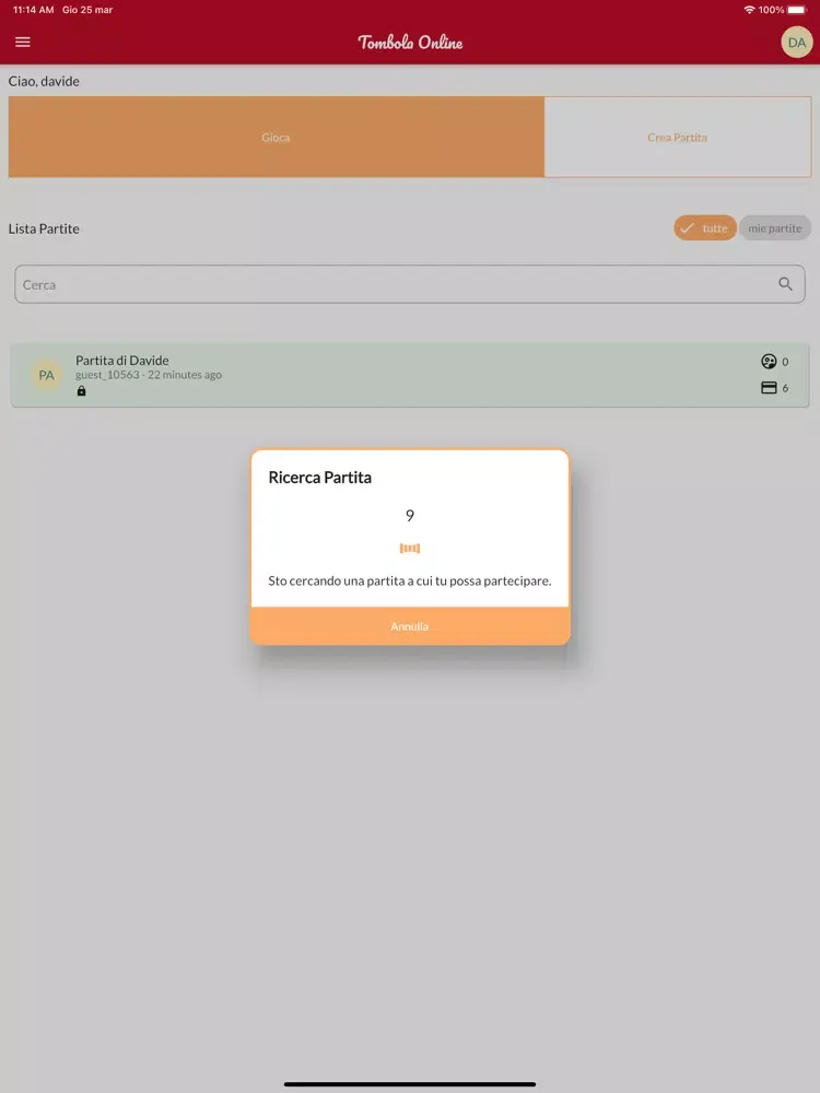 Tombola Online iPad  Screenshots