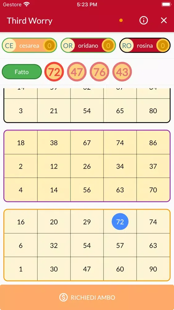 Tombola Online Screenshots