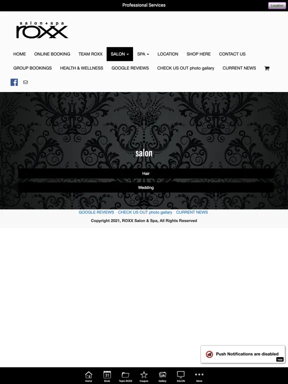صور Roxx Salon and Spa iPad 