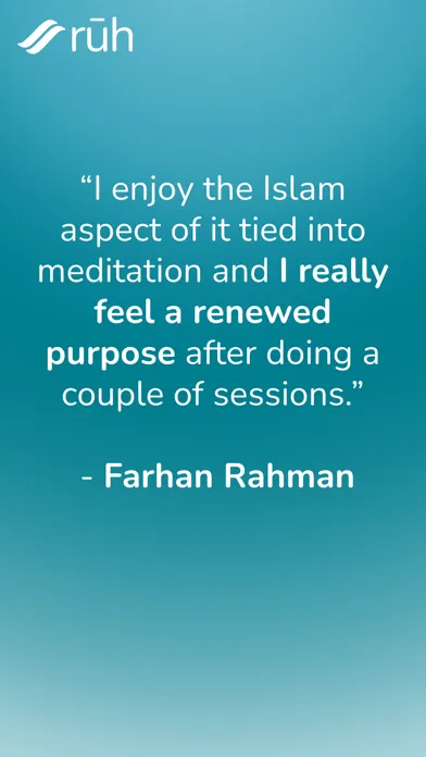 Zrzuty ekranu Ruh-Meditation app for Muslims