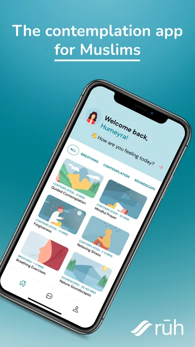 Zrzuty ekranu Ruh-Meditation app for Muslims