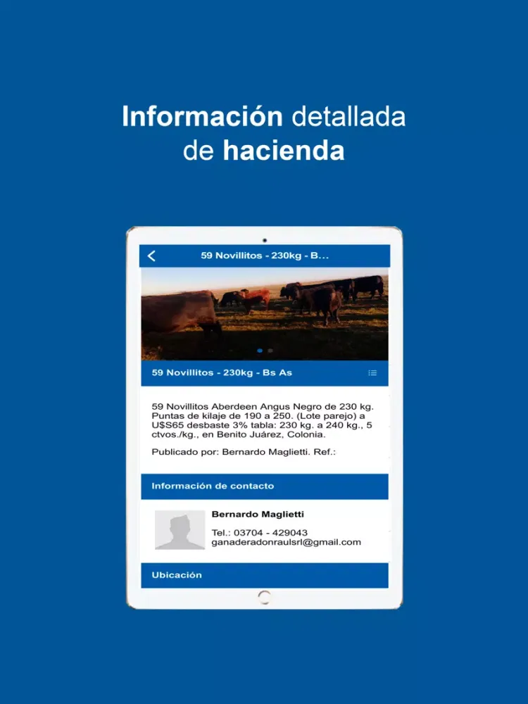 Ganadera Don Raúl iPad  سکرین شاٹس