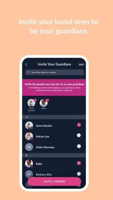 Safely: Find. Protect. Alert Screenshots