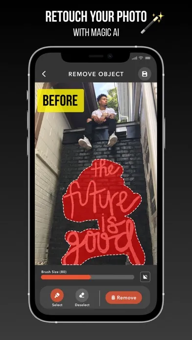 Remove Objects - Retouch AI Ekran Görüntüleri