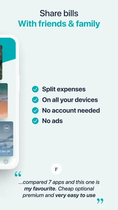 Ảnh chụp màn hình của Sesterce – Split expenses