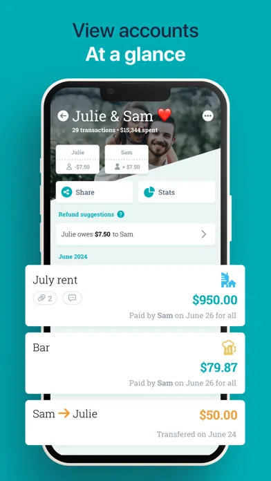 Ảnh chụp màn hình của Sesterce – Split expenses